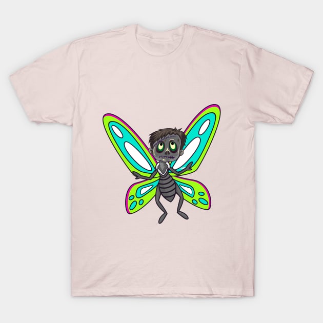 zombies butterfly T-Shirt by zombies butterfly